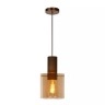 TOLEDO piekaramā lampa Ø 20 cm, 1xE27, dzintara tonī (Lucide)