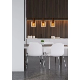 TOLEDO piekaramā lampa 3xE27, dzintara tonī (Lucide)
