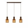 TOLEDO piekaramā lampa 3xE27, dzintara tonī (Lucide)