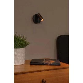 TONI uzlādējams sienas prožektors LED 2W CCT ar sensoru pelēka dzelzs (Lucide)