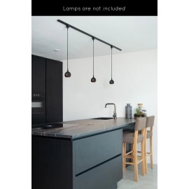 TRACK starter komplekts 2 m melns (Lucide)