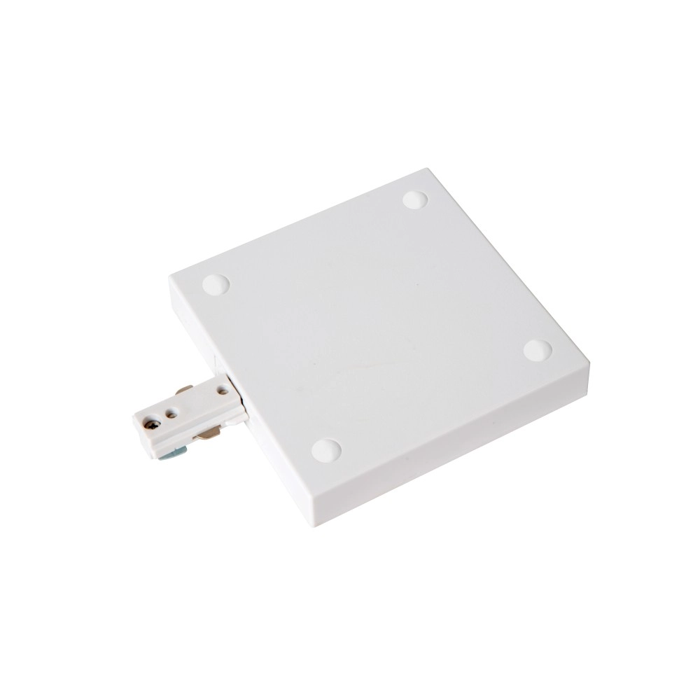 TRACK barošanas pieslēgums single/double balta (Lucide)