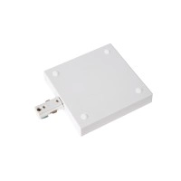 TRACK barošanas pieslēgums single/double balta (Lucide)