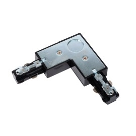 TRACK L savienotājs pa labi melns (Lucide)