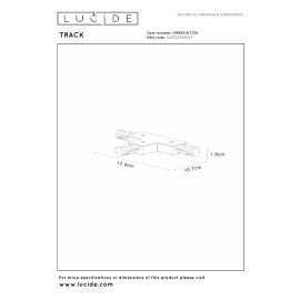 TRACK T savienotājs melns (Lucide)