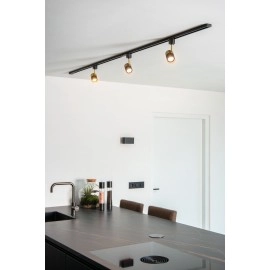 TRACK FLORIS sliežu prožektors 1xGU10 melns (Lucide)