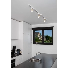 TRACK FLORIS sliežu prožektors 1xGU10 balts (Lucide)