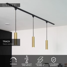 TRACK FLORIS sliežu piekaramā lampa 1xGU10 matēts zelta / misiņa (Lucide)