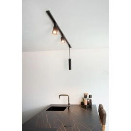 TRACK FLORIS sliežu piekaramā lampa 1xGU10 melns (Lucide)