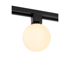 TRACK TYCHO sliežu prožektors 1xG9 opal / melns (Lucide)