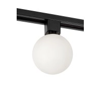 TRACK TYCHO sliežu prožektors 1xG9 opal / melns (Lucide)