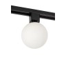 TRACK TYCHO sliežu prožektors 1xG9 opal / melns (Lucide)