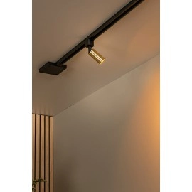 TRACK RITMO sliežu prožektors 1xGU10 (MR11) matēts zelta / misiņa (Lucide)