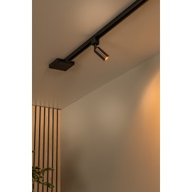 TRACK RITMO sliežu prožektors 1xGU10 (MR11) kafijas (Lucide)