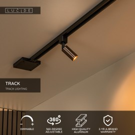 TRACK RITMO sliežu prožektors 1xGU10 (MR11) kafijas (Lucide)