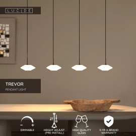 TREVOR Piekaramā lampa 4x40W G9 opāla (Lucide)