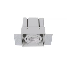 TRIMLESS iebūvējamais griestu prožektors 9,7 cm × 9,7 cm × 9 cm 1x50W balta (Lucide)