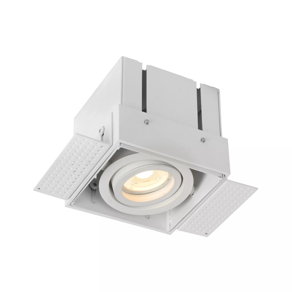 TRIMLESS iebūvējamais griestu prožektors 9,7 cm × 9,7 cm × 9 cm 1x50W balta (Lucide)