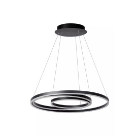 TRINITI LED piekaramā lampa Ø80 cm 32 W 3000K melna (Lucide)