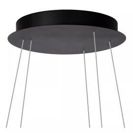 TRINITI LED piekaramā lampa Ø80 cm 32 W 3000K melna (Lucide)