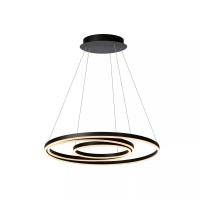 TRINITI LED piekaramā lampa Ø80 cm 32 W 3000K melna (Lucide)