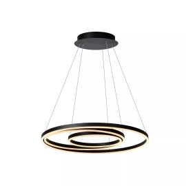 TRINITI LED piekaramā lampa Ø80 cm 32 W 3000K melna (Lucide)
