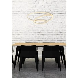TRINITI LED piekaramā lampa Ø80 cm 32 W 3000K balta (Lucide)