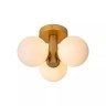 TRUDY vannasistabas griestu lampa, 3×G9, IP44, matēta zelta/misiņa (Lucide)