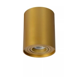 TUBE griestu spotlampa Ø9,6 cm 1xGU10 50W matēta zelta/misiņa (Lucide)