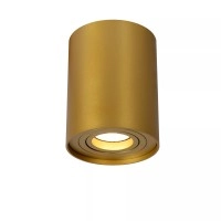 TUBE griestu spotlampa Ø9,6 cm 1xGU10 50W matēta zelta/misiņa (Lucide)