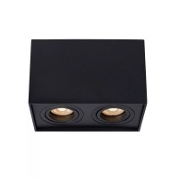 TUBE griestu spotlampa 2xGU10 50W melna (Lucide)