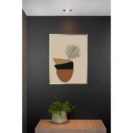 TUBE iebūvējamā spotlampa Ø9,2 cm 1xGU10 50W satīna hroma (Lucide)