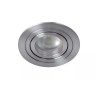 TUBE iebūvējamā spotlampa Ø9,2 cm 1xGU10 50W satīna hroma (Lucide)