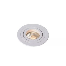 TUBE iebūvējamā spotlampa Ø9,2 cm 1xGU10 50W balta (Lucide)