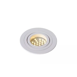 TUBE iebūvējamā spotlampa Ø9,2 cm 1xGU10 50W balta (Lucide)
