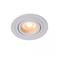 TUBE iebūvējamā spotlampa Ø9,2 cm 1xGU10 50W balta (Lucide)