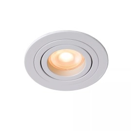 TUBE iebūvējamā spotlampa Ø9,2 cm 1xGU10 50W balta (Lucide)