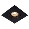 TUBE iebūvējamā spotlampa 1xGU10 50W melna (Lucide)