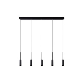 TUBULE piekaramā lampa 101 cm LED 5 x 7W 2700K melna (Lucide)