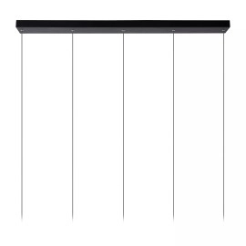 TUBULE piekaramā lampa 101 cm LED 5 x 7W 2700K melna (Lucide)