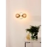 TYCHO sienas lampa 2xG9 matēta zelta/misiņa tonī (Lucide)