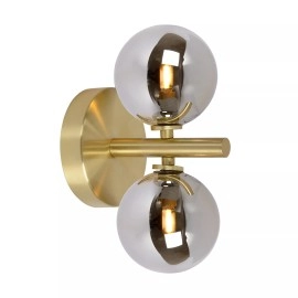 TYCHO sienas lampa 2xG9 matēta zelta/misiņa tonī (Lucide)