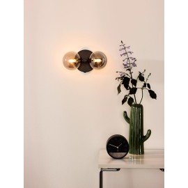 TYCHO sienas lampa 2xG9 melna (Lucide)