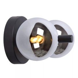 TYCHO sienas lampa 2xG9 melna (Lucide)