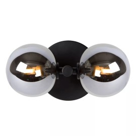 TYCHO sienas lampa 2xG9 melna (Lucide)