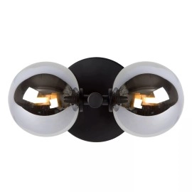 TYCHO sienas lampa 2xG9 melna (Lucide)