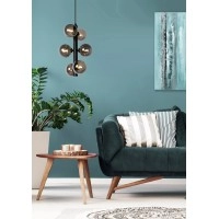 TYCHO Piekaramā lampa 6x28W G9 melna (Lucide)