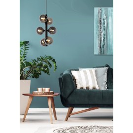 TYCHO Piekaramā lampa 6x28W G9 melna (Lucide)