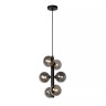 TYCHO piekaramā lampa Ø25,5 cm 6xG9 melna (Lucide)