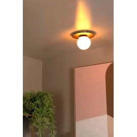 Griestu lampa TRICIA Ø25 cm 1xE27 15W matēta zelta/misiņa (Lucide)
